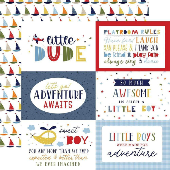 Scrapbooking  Little Dreamer Boy Double-Sided Cardstock 12