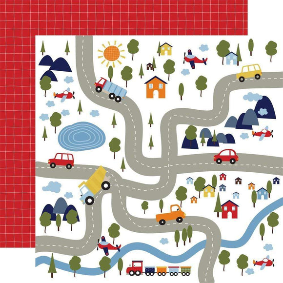 Scrapbooking  Little Dreamer Boy Double-Sided Cardstock 12
