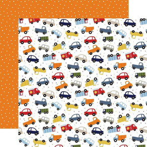 Little Dreamer Boy Double-Sided Cardstock 12"X12" - Traffic Jam