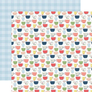 Scrapbooking  Little Dreamer Girl Double-Sided Cardstock 12"X12" - Cross Your Teas Paper 12"x12"