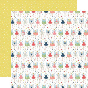 Scrapbooking  Little Dreamer Girl Double-Sided Cardstock 12"X12" - Fairy Friends Paper 12"x12"