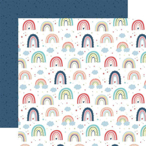 Scrapbooking  Little Dreamer Girl Double-Sided Cardstock 12"X12" - Rainbow Magic Paper 12"x12"