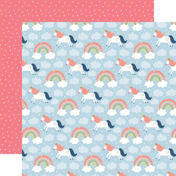Scrapbooking  Little Dreamer Girl Double-Sided Cardstock 12