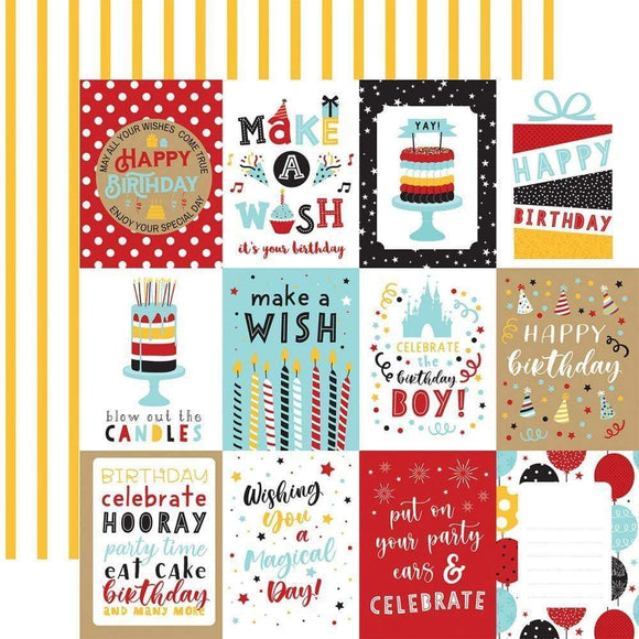 Scrapbooking  Magical Birthday Boy Double-Sided Cardstock 12