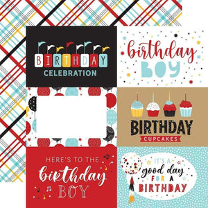 Scrapbooking  Magical Birthday Boy Double-Sided Cardstock 12"X12" - 6x4 Journaling Cards Paper 12"x12"