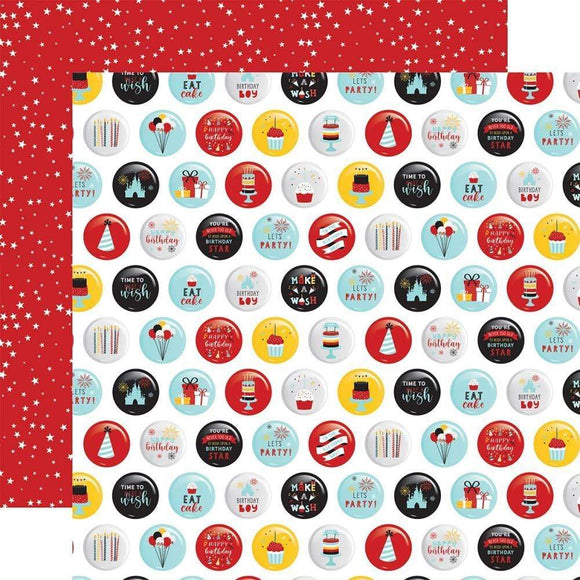 Scrapbooking  Magical Birthday Boy Double-Sided Cardstock 12