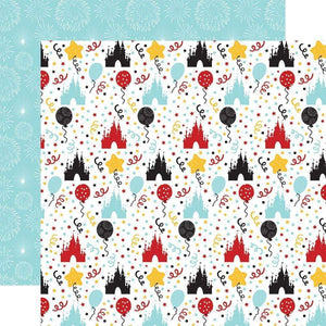 Scrapbooking  Magical Birthday Boy Double-Sided Cardstock 12"X12" - Party Time Paper 12"x12"