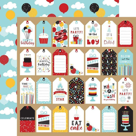 Scrapbooking  Magical Birthday Boy Double-Sided Cardstock 12