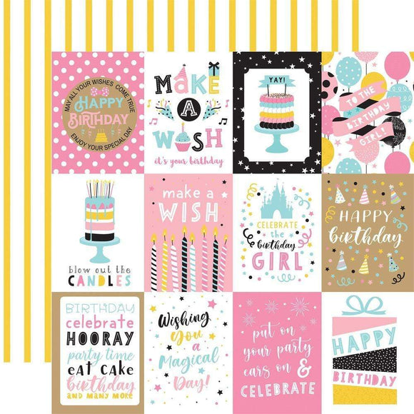 Scrapbooking  Magical Birthday Girl Double-Sided Cardstock 12