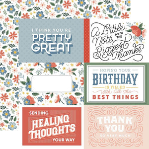 Scrapbooking  Salutations No. 2 Double-Sided Cardstock 12"X12" -6x4 Journaling Cards Paper 12"x12"
