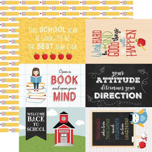 Scrapbooking  School Rules Double-Sided Cardstock 12