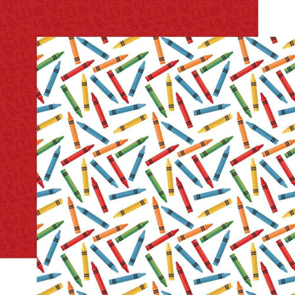 Scrapbooking  School Rules Double-Sided Cardstock 12