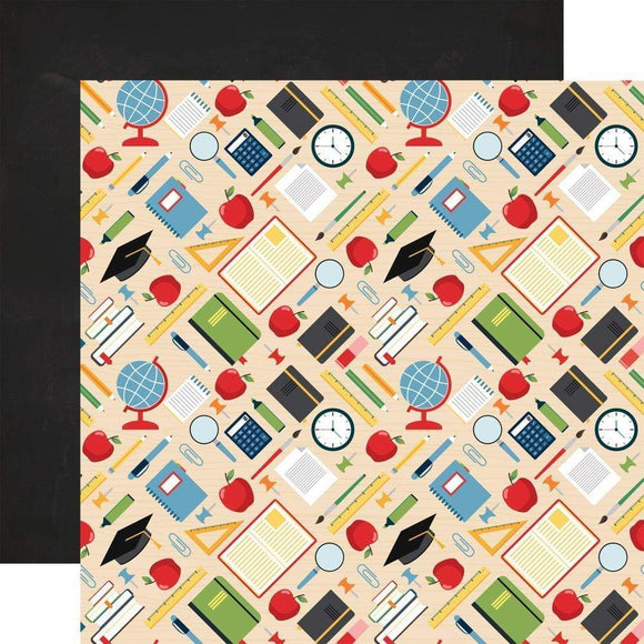 Scrapbooking  School Rules Double-Sided Cardstock 12