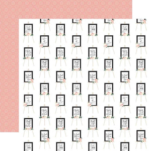 Scrapbooking  Wedding Double-Sided Cardstock 12"X12" - Best Day Ever Paper 12"x12"