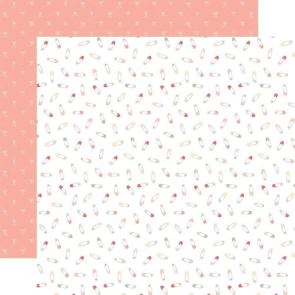 Scrapbooking  Welcome Baby Girl Double-Sided Cardstock 12