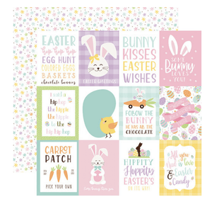 Scrapbooking  Welcome Easter Double-Sided Cardstock 12"X12" - 3x4 Journaling Cards Paper 12"x12"
