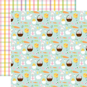 Scrapbooking  Welcome Easter Double-Sided Cardstock 12"X12" - Easter Icons Paper 12"x12"