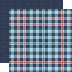 Scrapbooking  All Boy Double-Sided Cardstock 12"X12" - All Boy Plaid Paper 12x12