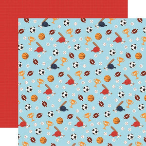 Scrapbooking  All Boy Double-Sided Cardstock 12"X12" - All Star Paper 12x12