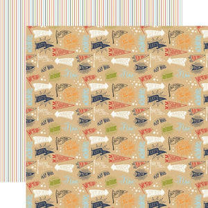 Scrapbooking  All Boy Double-Sided Cardstock 12"X12" - Team Flags Paper 12x12