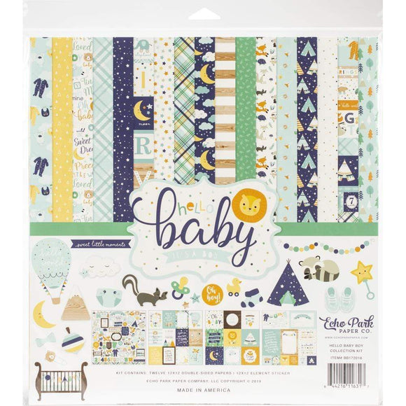 Scrapbooking  Echo Park Hello Baby Boy 12'x12