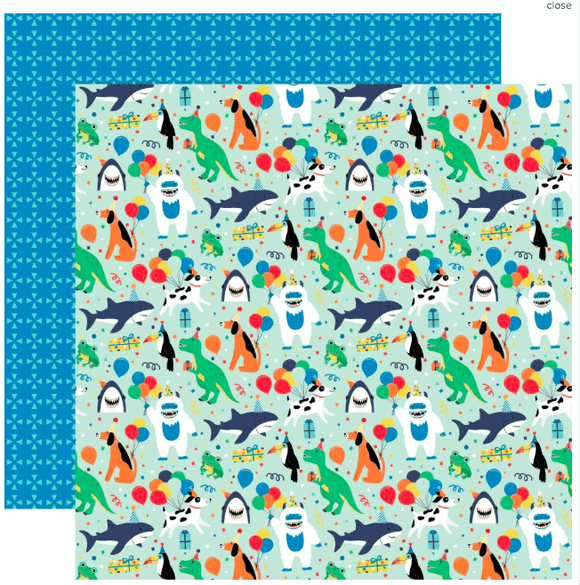 Scrapbooking  It's Your Birthday Boy Double-Sided Cardstock 12