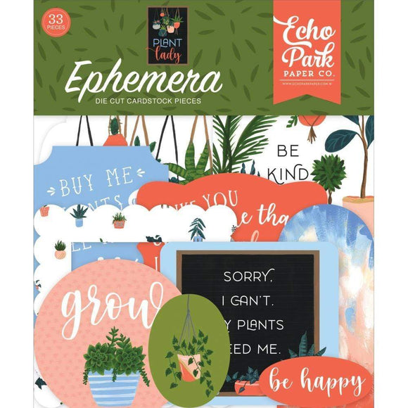 Scrapbooking  Plant Lady Cardstock Ephemera 33/Pkg Icons Paper 12x12
