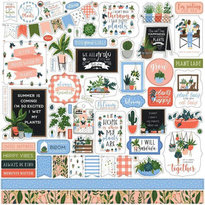 Scrapbooking  Plant Lady Cardstock Stickers 12"X12" Elements Paper 12x12