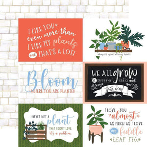 Scrapbooking  Plant Lady Double-Sided Cardstock 12"X12" - 6x4 Horizontal Journaling Cards Paper 12x12