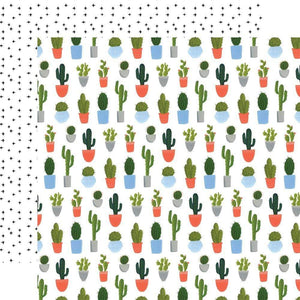 Scrapbooking  Plant Lady Double-Sided Cardstock 12"X12" - Cacti Paper 12x12