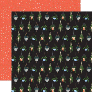 Scrapbooking  Plant Lady Double-Sided Cardstock 12"X12" - Hanging Plants Paper 12x12