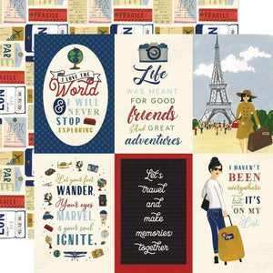 Scrapbooking  Scenic Route Double-Sided Cardstock Paper 12"X12" 4x6 Vertical Journaling Cards Paper 12x12