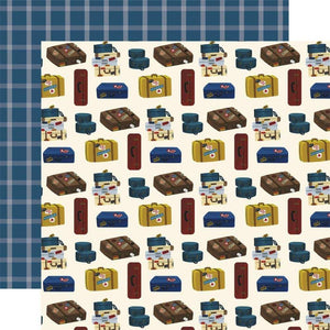 Scrapbooking  Scenic Route Double-Sided Cardstock Paper 12"X12" Luggage Paper 12x12