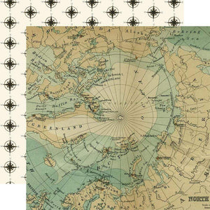 Scrapbooking  Scenic Route Double-Sided Cardstock Paper 12"X12" Top of the World Paper 12x12