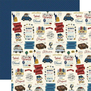 Scrapbooking  Scenic Route Double-Sided Cardstock Paper 12"X12" Wander Paper 12x12