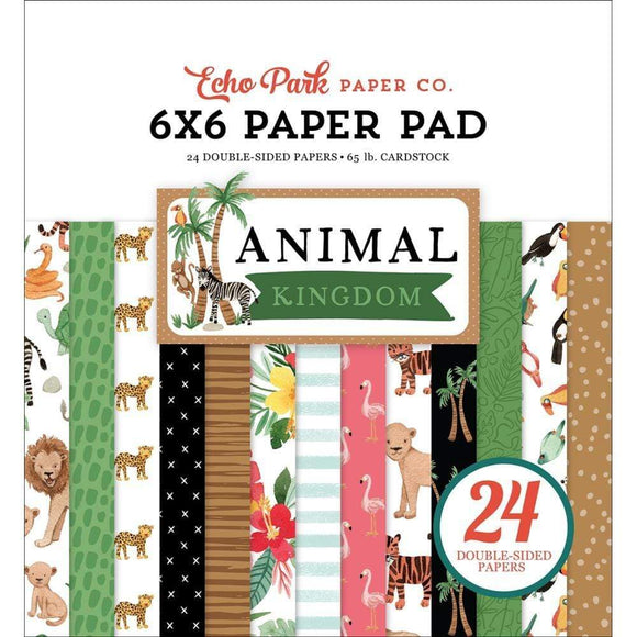 Scrapbooking  Echo Park Animal Kingdom Double-Sided Paper Pad 6