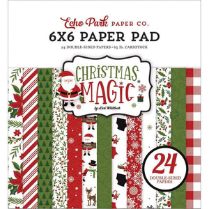 Scrapbooking  Echo Park Double-Sided Paper Pad 6"X6" 24/Pkg Christmas Magic Paper Pad