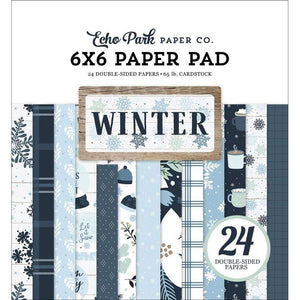 Scrapbooking  Echo Park Double-Sided Paper Pad 6"X6" 24/Pkg Winter Paper Pad