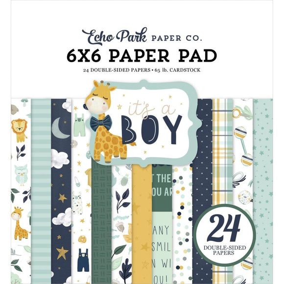 Scrapbooking  Echo Park It's A Boy Double-Sided Paper Pad 6