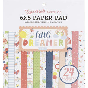 Scrapbooking  Echo Park Little Dreamer Girl Double-Sided Paper Pad 6"X6" 24/Pkg Paper Pad