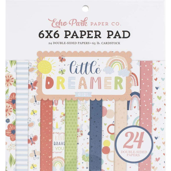 Scrapbooking  Echo Park Little Dreamer Girl Double-Sided Paper Pad 6