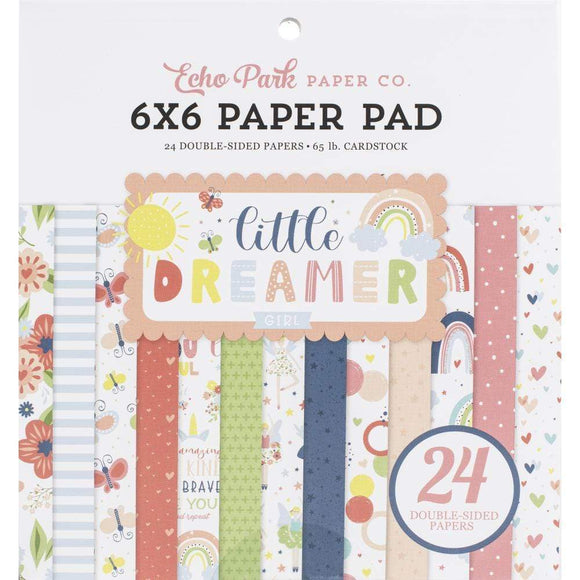 Scrapbooking  Echo Park Little Dreamer Girl Double-Sided Paper Pad 6