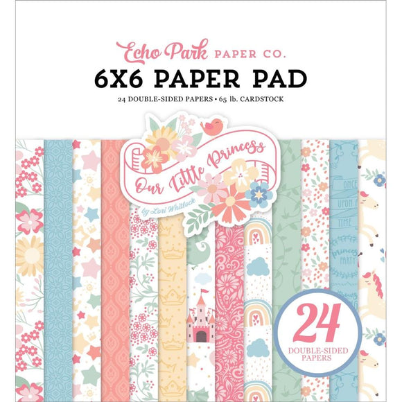 Scrapbooking  Echo Park Our Little Princess Double-Sided Paper Pad 6