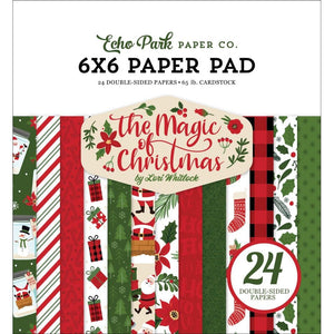 Scrapbooking  Echo Park The Magic Of Christmas Double-Sided Paper Pad 6"X6" 24/Pkg Paper Pad