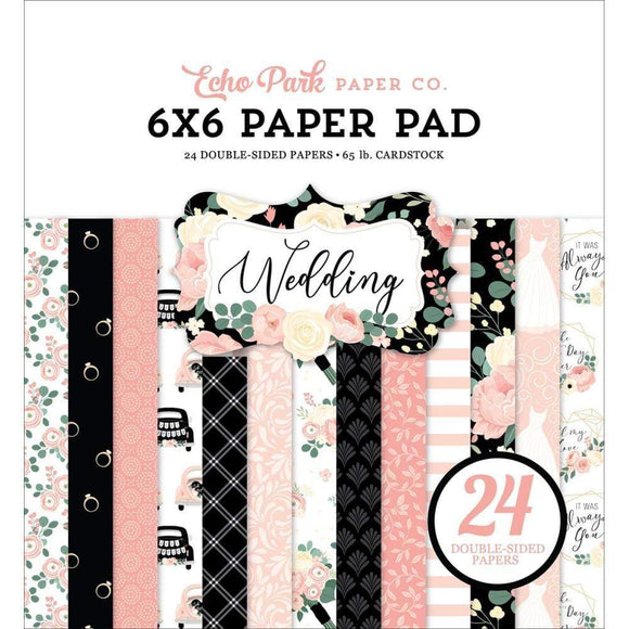 Scrapbooking  Echo Park Wedding Double-Sided Paper Pad 6