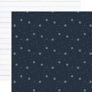 Scrapbooking  Winter Double-Sided Cardstock 12"X12" - Snowflake Kisses Scrapbooking Paper
