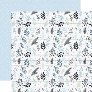 Scrapbooking  Winter Double-Sided Cardstock 12"X12" - Snowy Sprigs Scrapbooking Paper