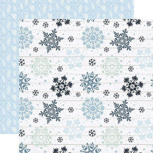 Scrapbooking  Winter Double-Sided Cardstock 12"X12" - Sparkling Snow Scrapbooking Paper