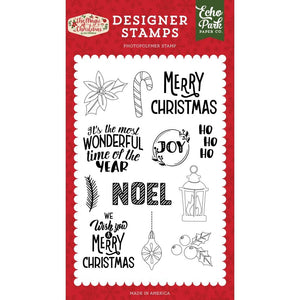 Scrapbooking  Echo Park The Magic Of Christmas Ho Ho Ho Stamps stamp