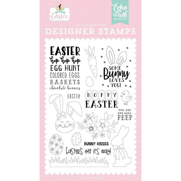 Scrapbooking  Welcome Easter Stamps Bunny Kisses stamps
